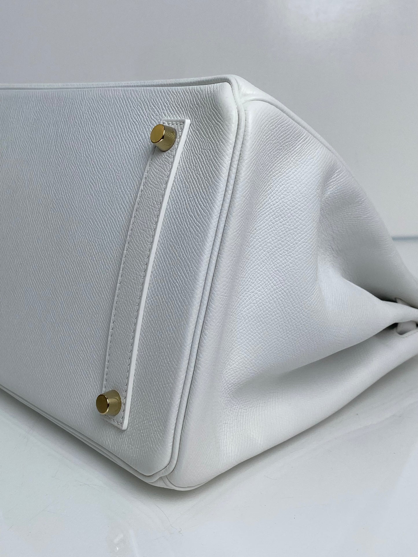 Hermes Birkin 35 White Epsom GHW #P