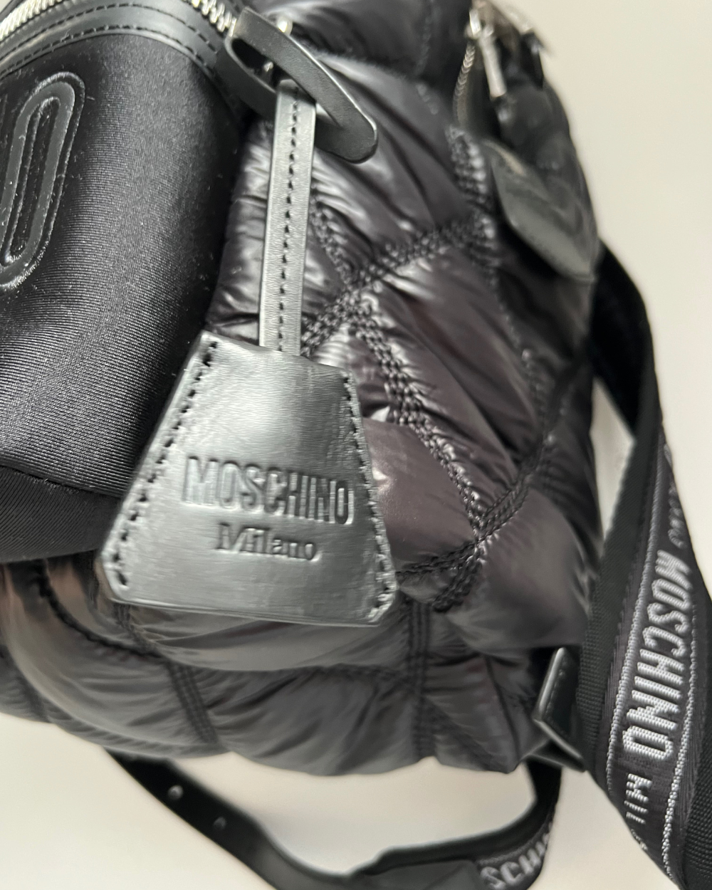 Moschino Quilted Backpack Black