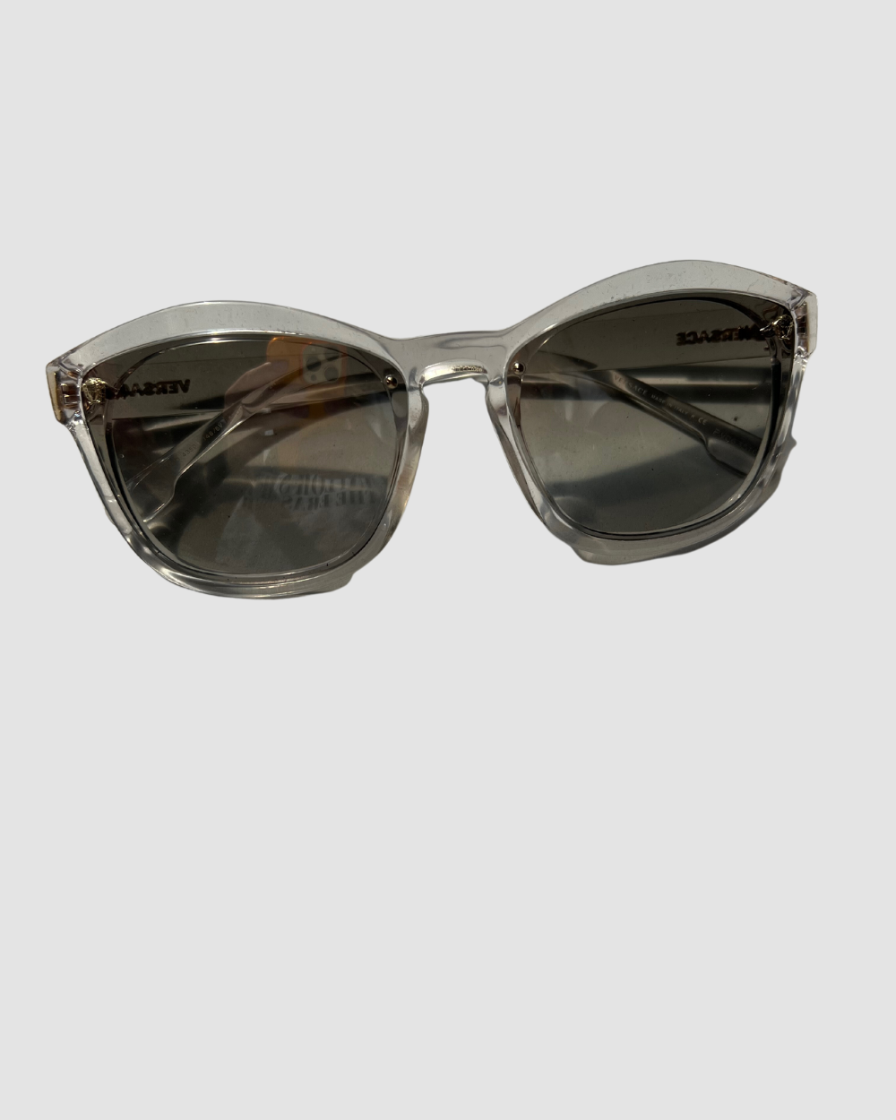 Versace Clear Mirrored Lense Sunglasses