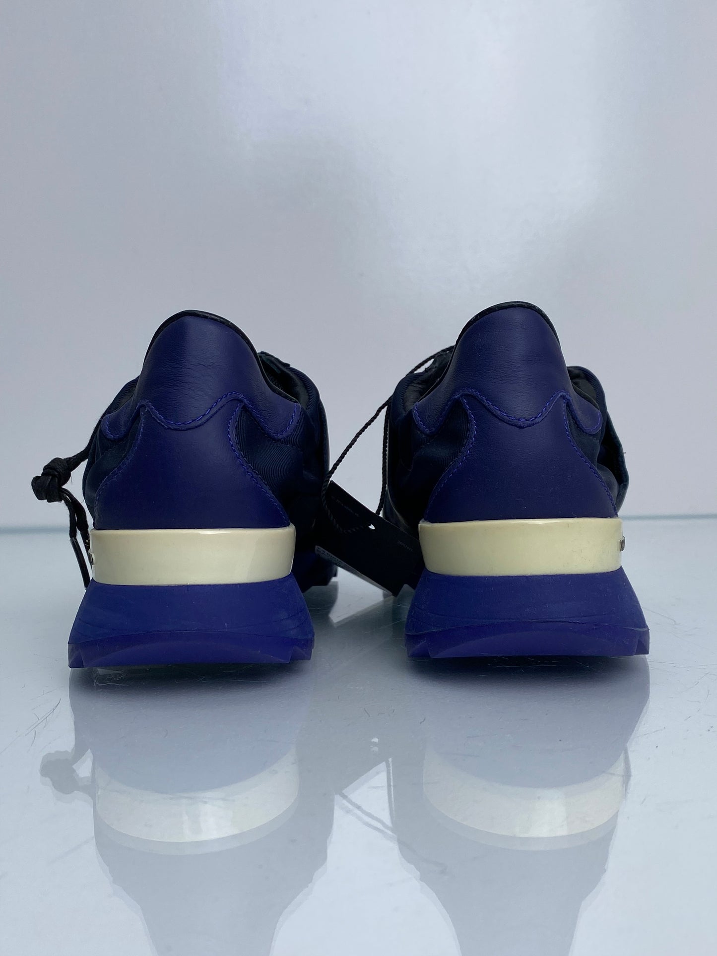 Yohji Yamamoto Black, Navy, & White Sneakers, 6.5