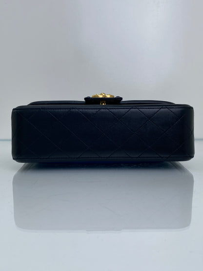Chanel Navy & Black Elegant CC Medium Flap Bag GHW