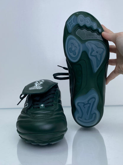 Louis Vuitton Dark Green Footprint Soccer Sneakers, M6/W8