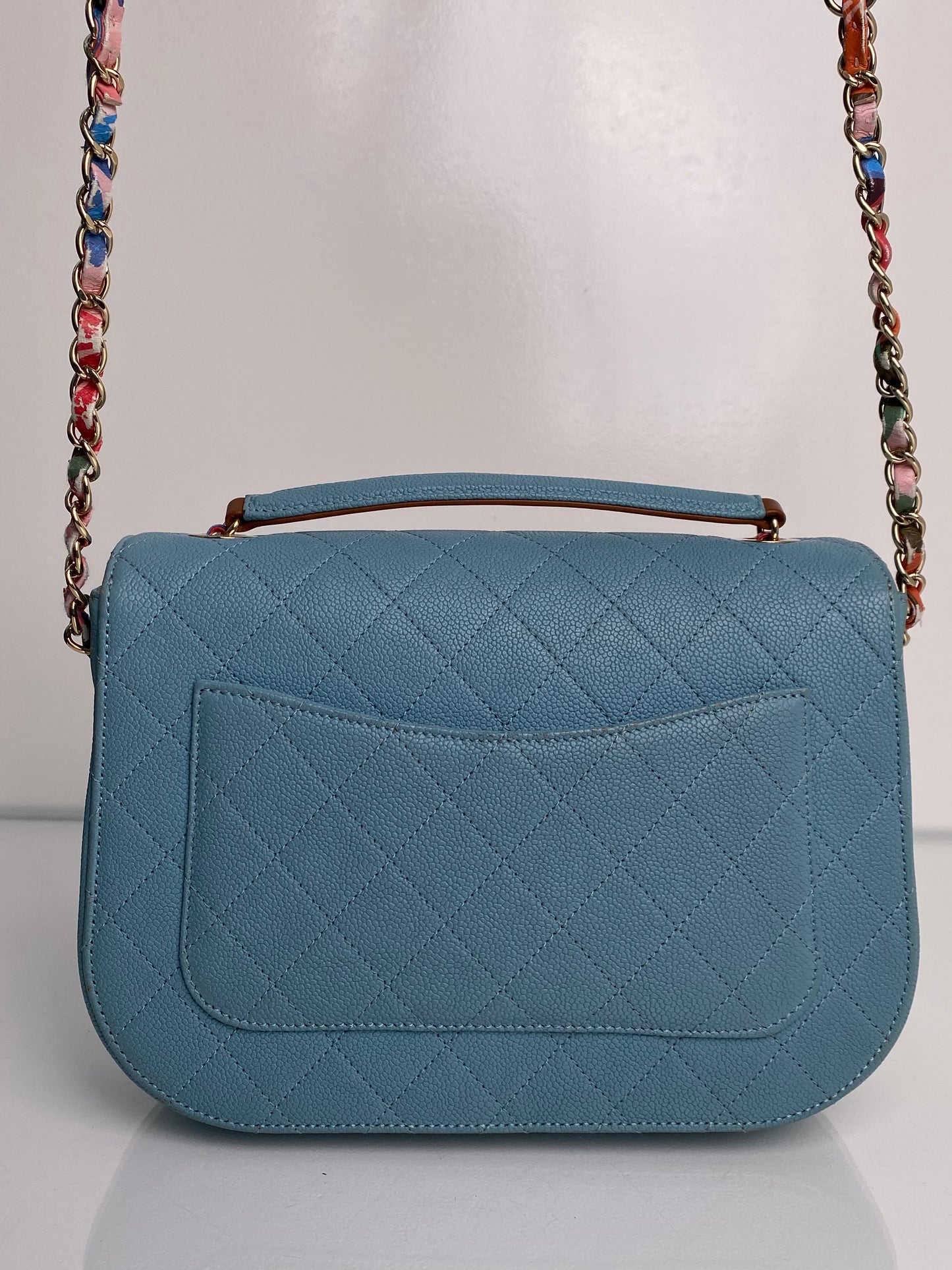 Chanel Paris-Cuba Light Blue Flap Bag SHW