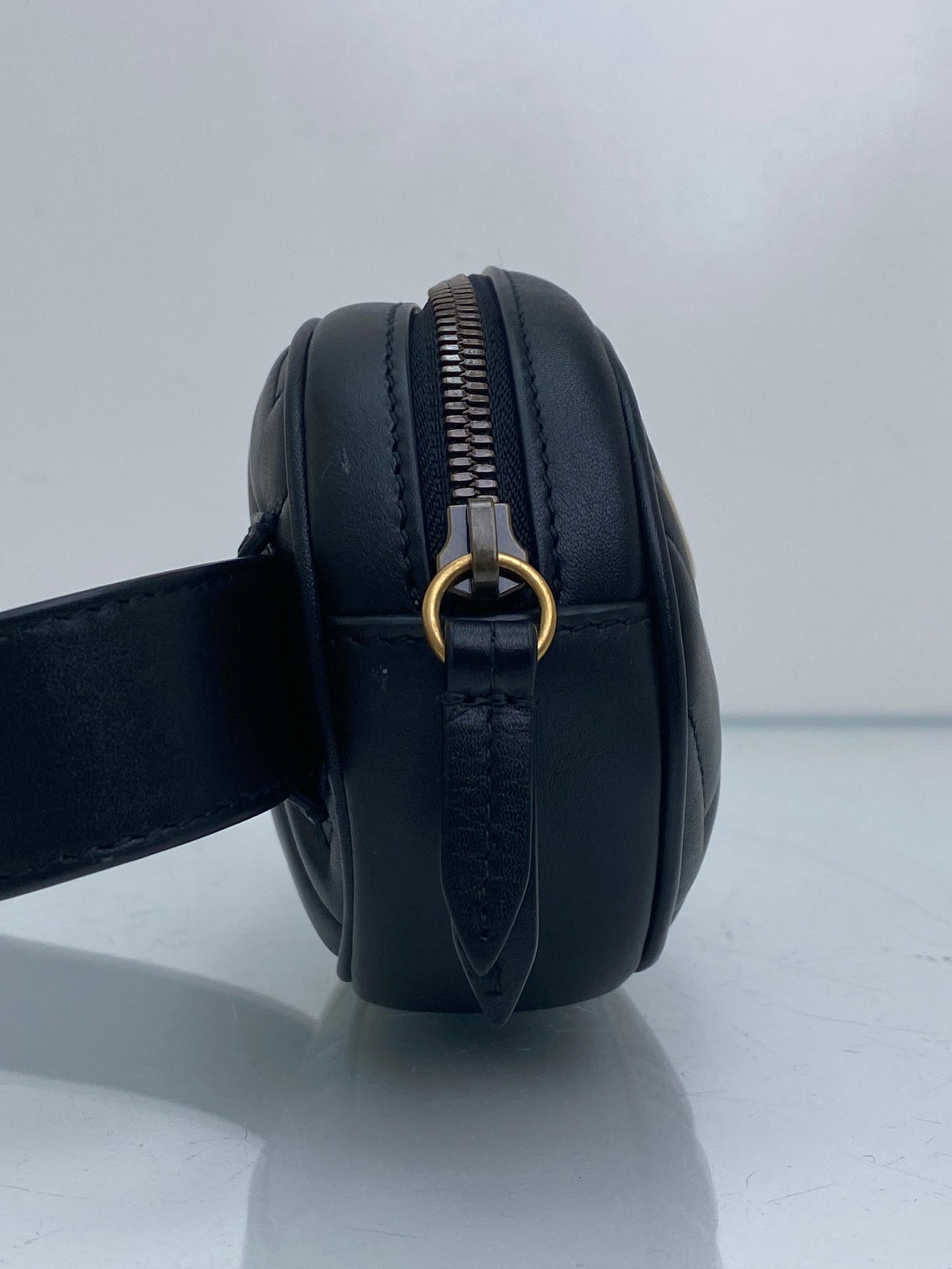 Gucci Black Marmont Belt Bag GHW, 95