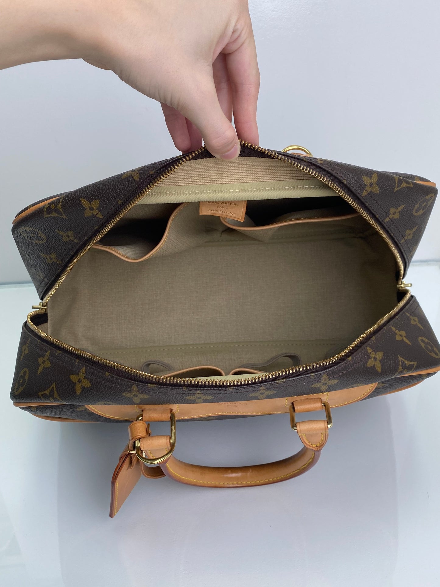 Louis Vuitton Monogram Deauville Bag GHW