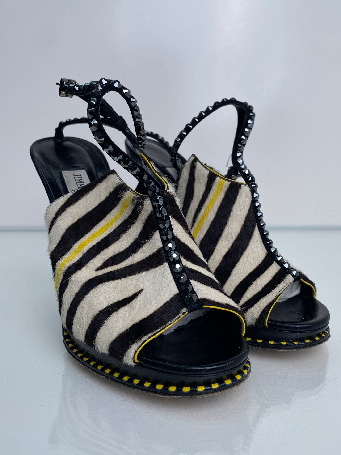 Jimmy Choo Zebra / Beaded Heels, 40