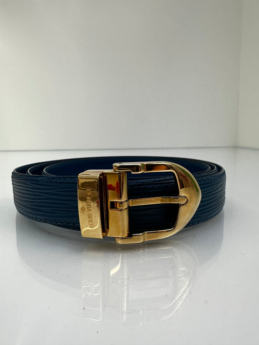 Louis Vuitton Epi Belt Blue, 110