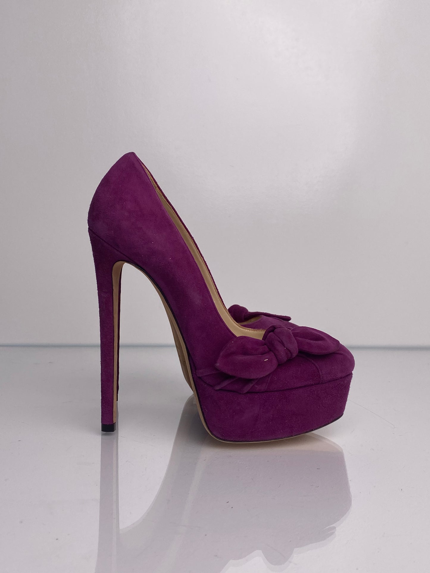 Jimmy Choo Purple Velvet Heels, 35