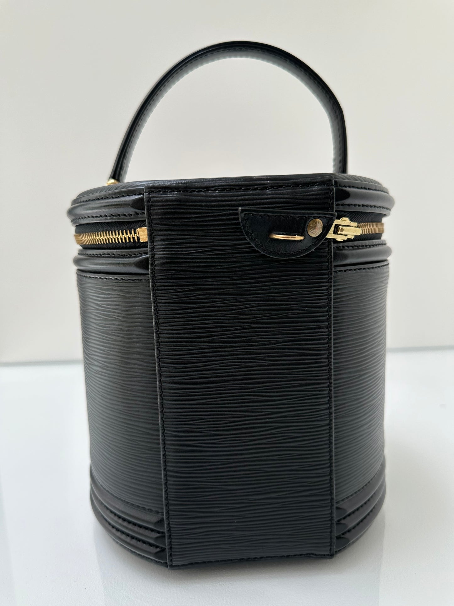 Louis Vuitton Black Epi Vanity Canister