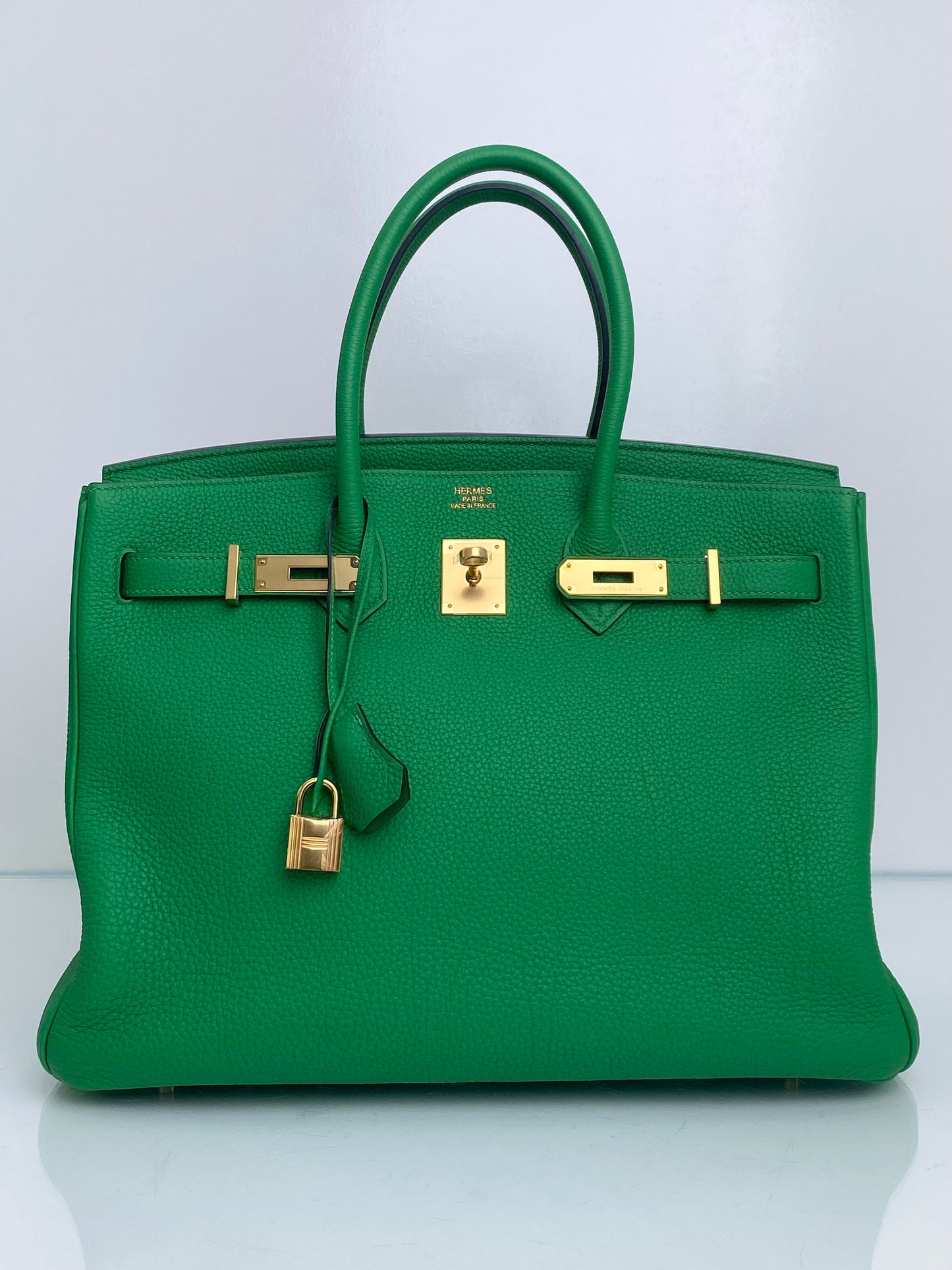 Hermes Birkin 35 Bamboo Togo GHW #R