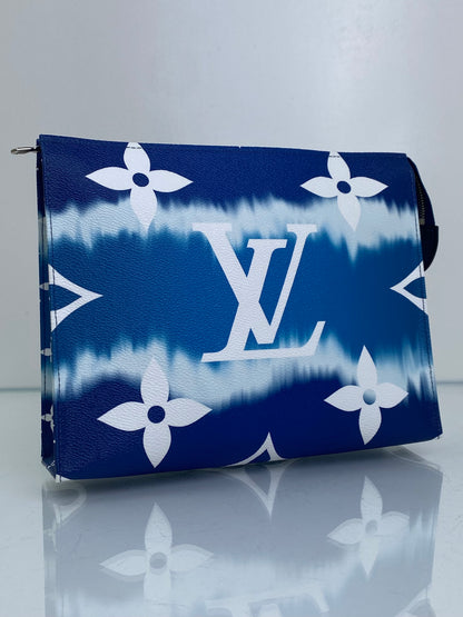 Louis Vuitton Blue Giant Monogram Escale Toiletry Pouch 26 SHW