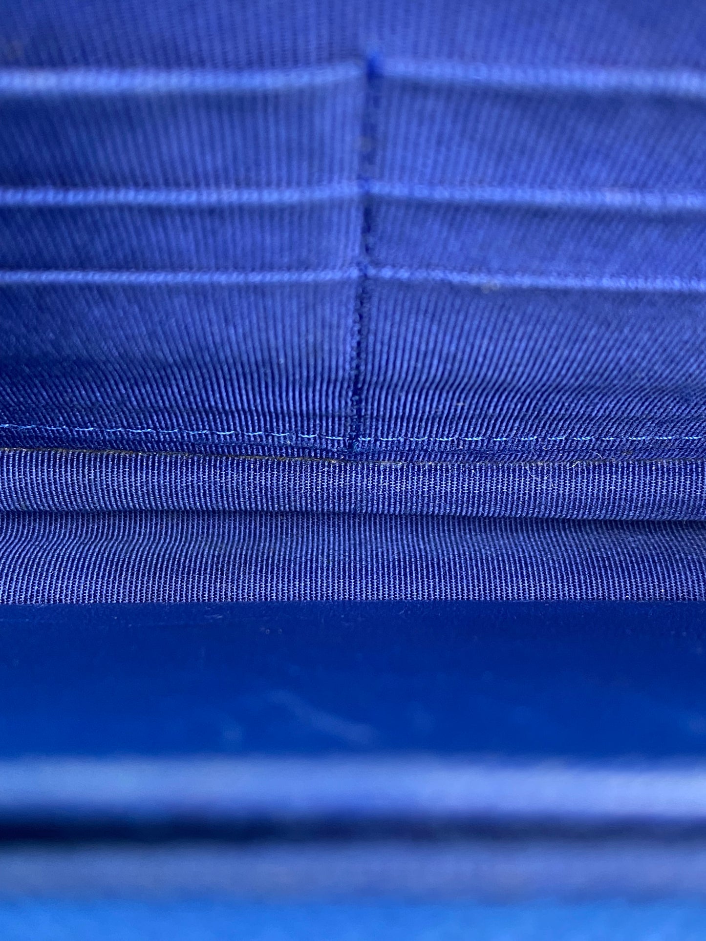 Chanel Blue Tweed Charms Wallet On Chain SHW