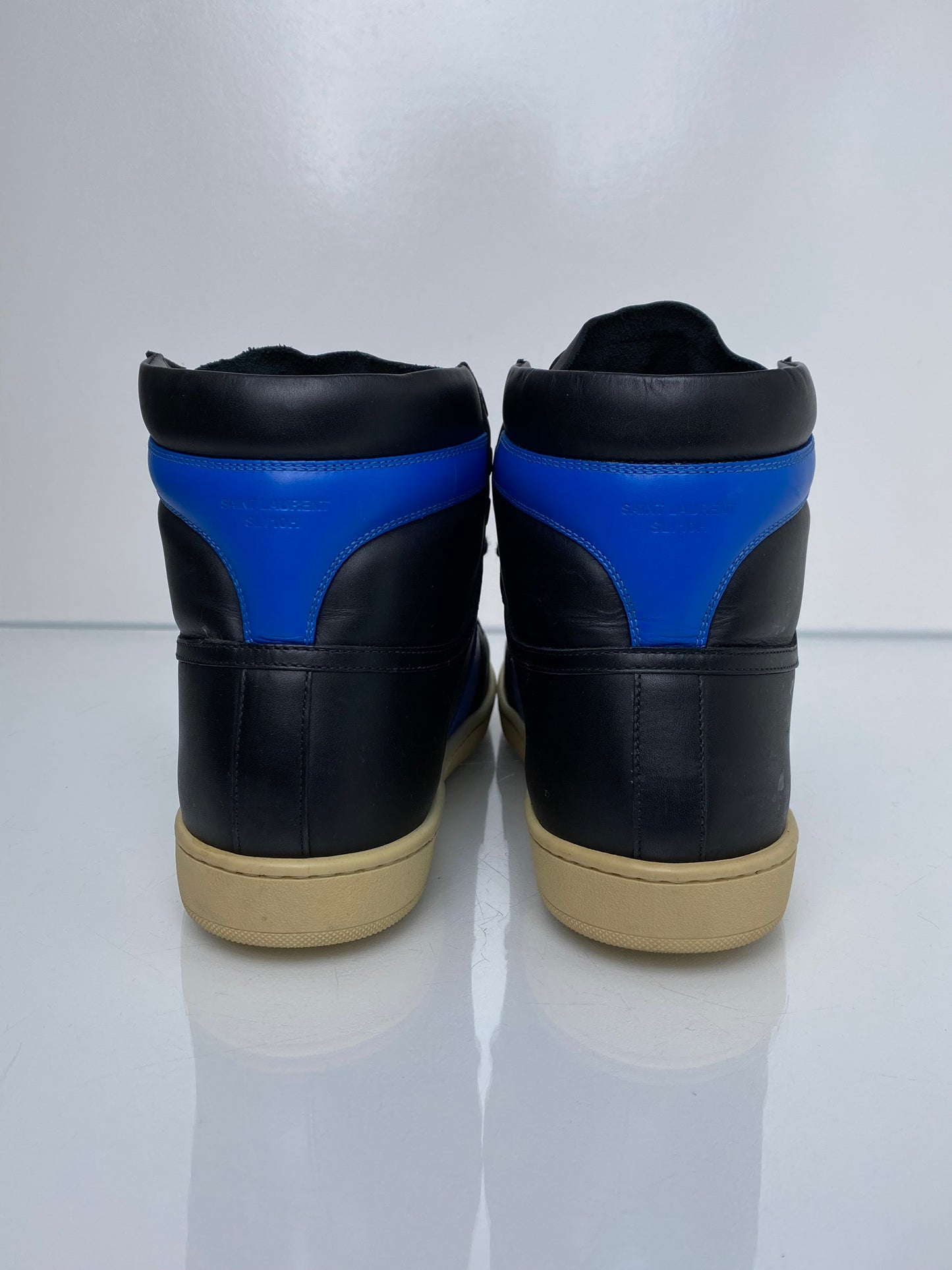 Saint Laurent Blue/Black High Tops, 42