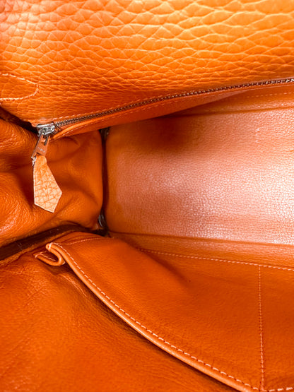 Hermes Kelly 28 Orange Togo PHW #H