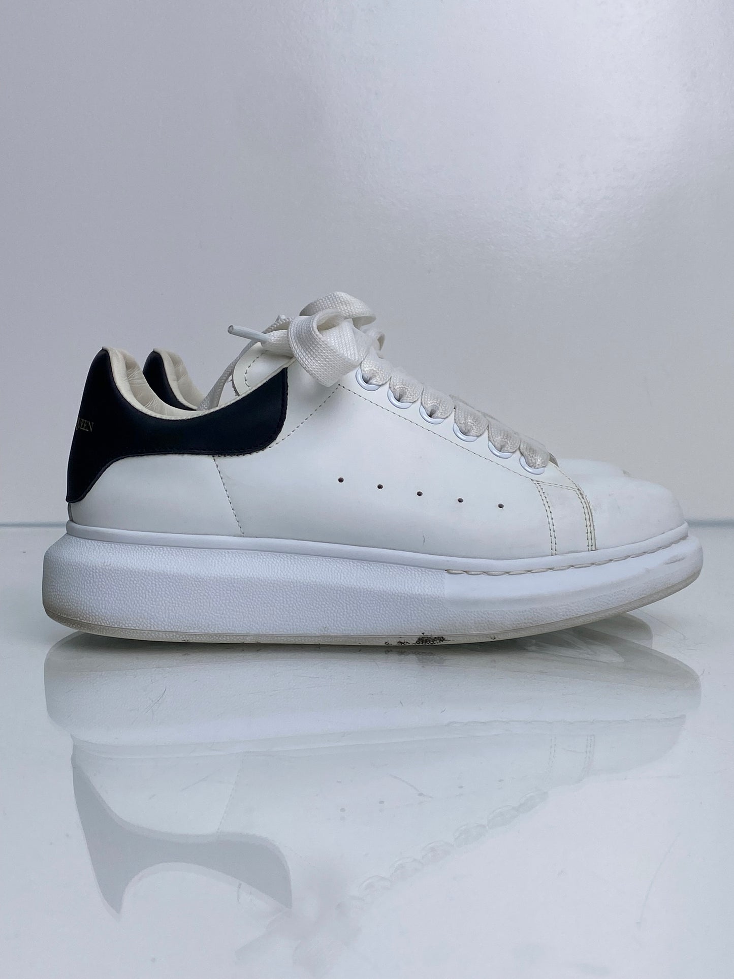 Alexander McQueen White Oversized Sneakers, 39