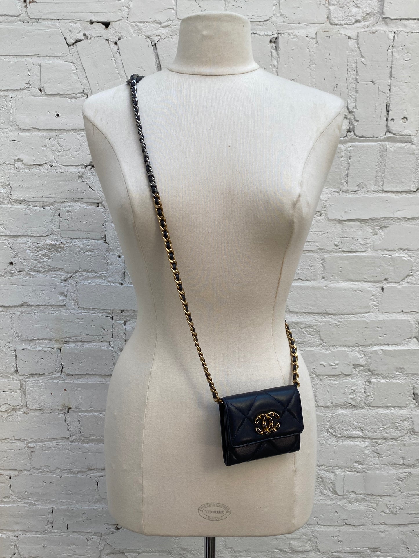 Chanel 19 Navy Mini Crossbody Bag