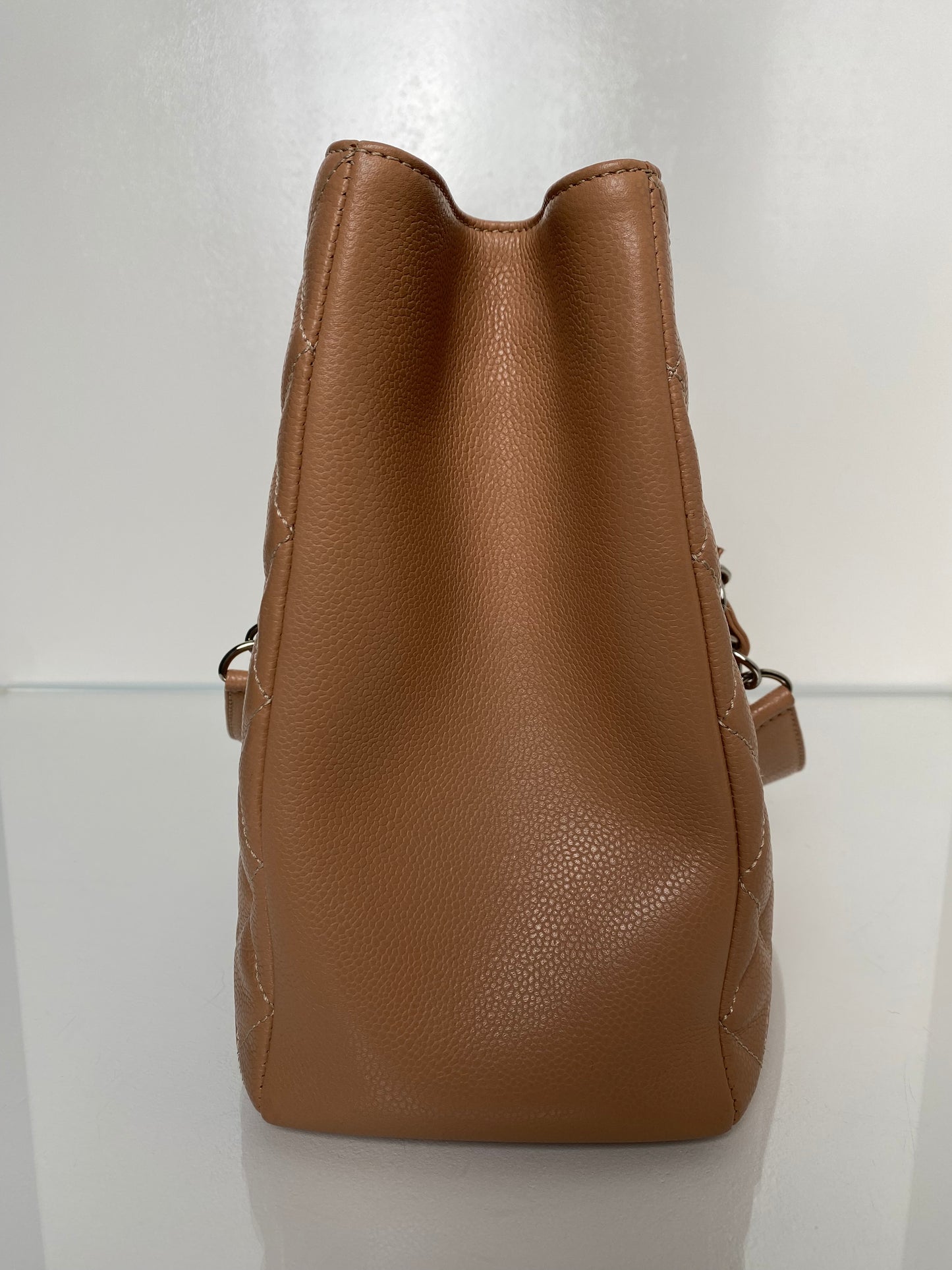 Chanel Dark Beige Caviar Quilted GST XL Bag SHW #17