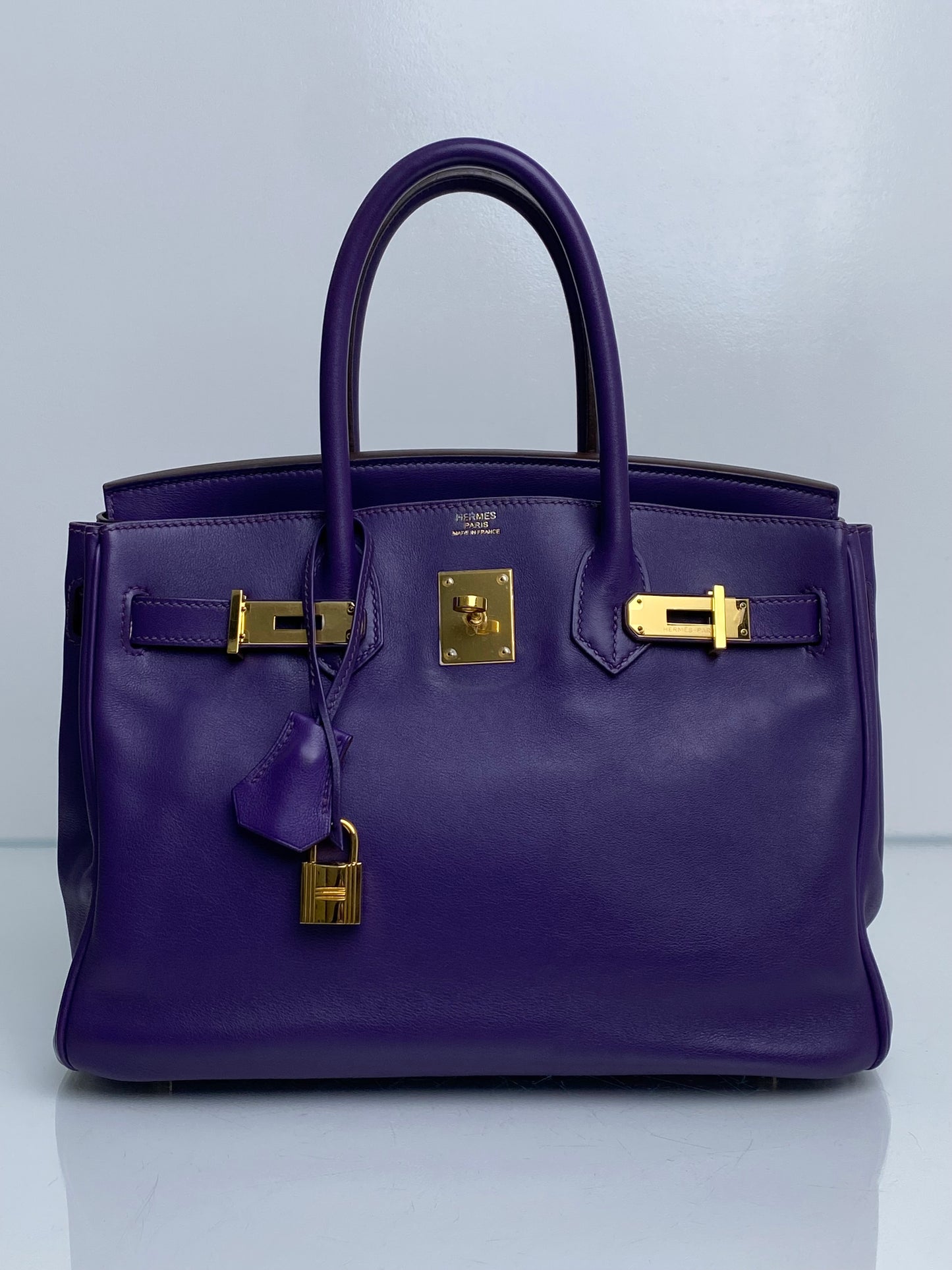 Hermes Birkin 30 Iris Swift GHW #N