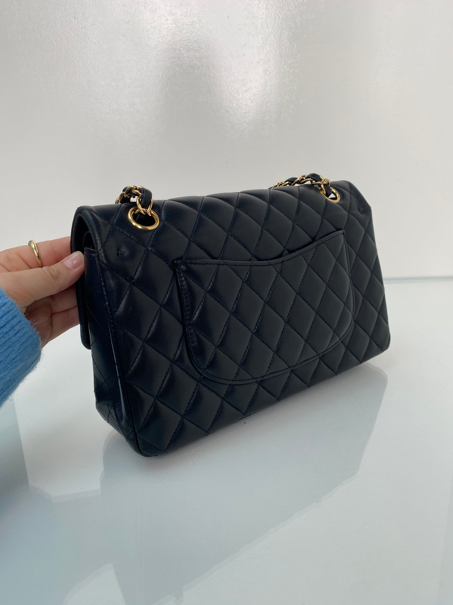 Chanel Classic Black Medium Lambskin Bag GHW