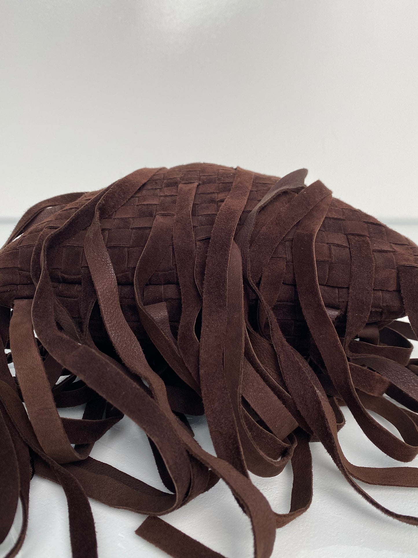 Bottega Veneta Brown Suede Fringe Bag