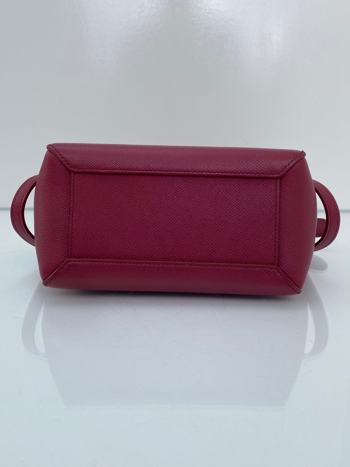 Celine Red Grained Calfskin Nano Crossbody Bag