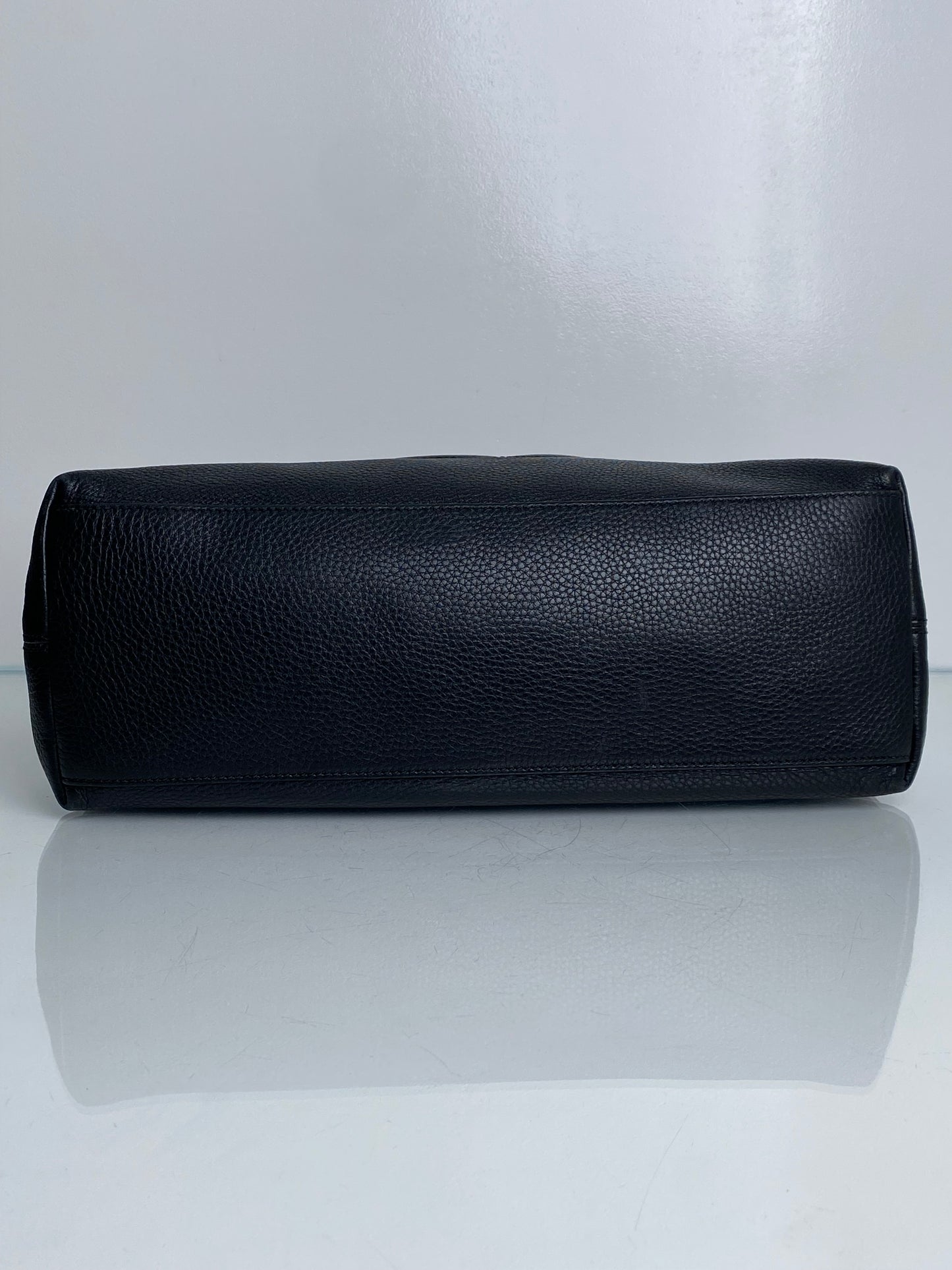 Gucci Black Leather SoHo Shoulder Bag GHW