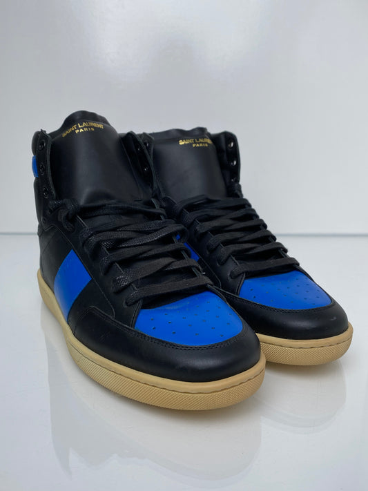 Saint Laurent Blue/Black High Tops, 42