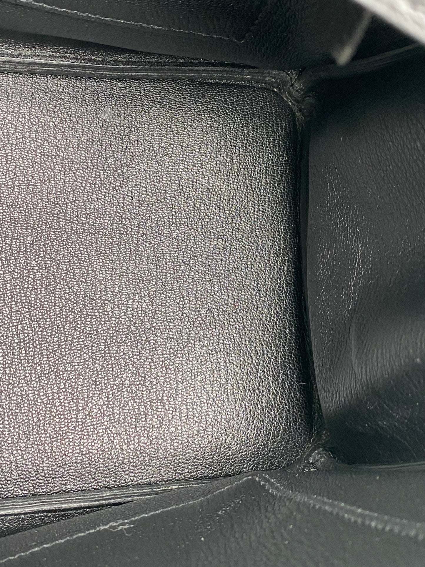 Hermes Birkin 30 Black Clemence PHW #Y