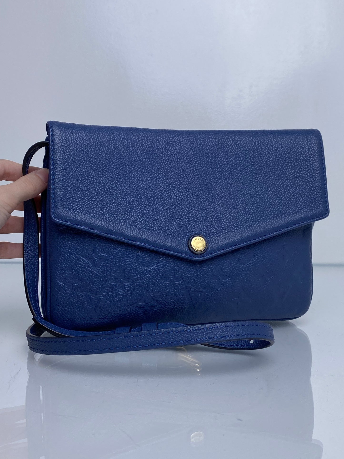 Louis Vuitton Blue Empriente Twinset Bag GHW