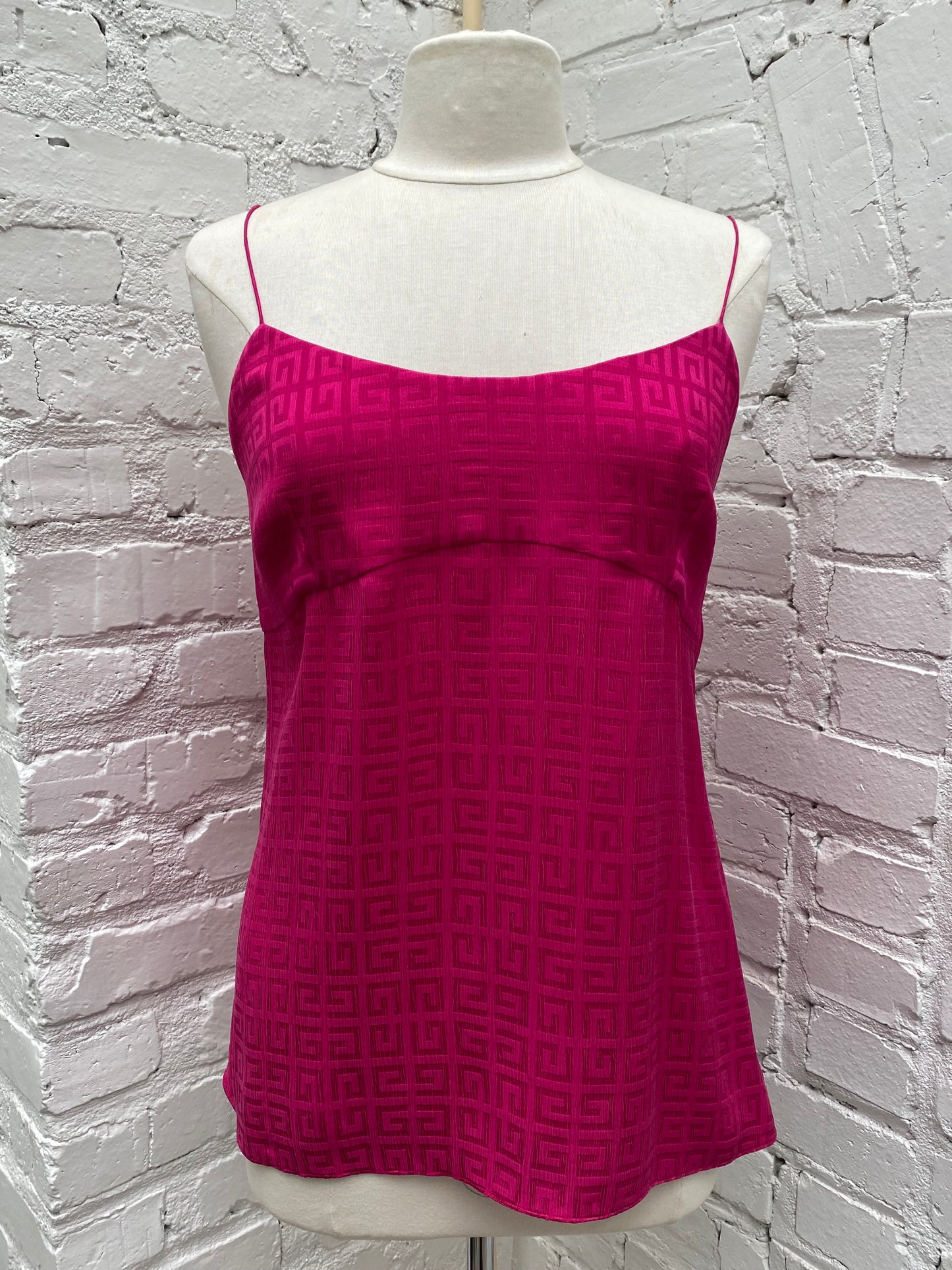Givenchy Hot Pink Logo Flowy Tank Top, 38