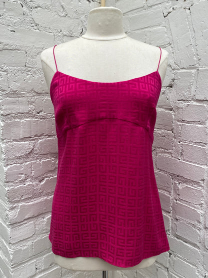 Givenchy Hot Pink Logo Flowy Tank Top, 38