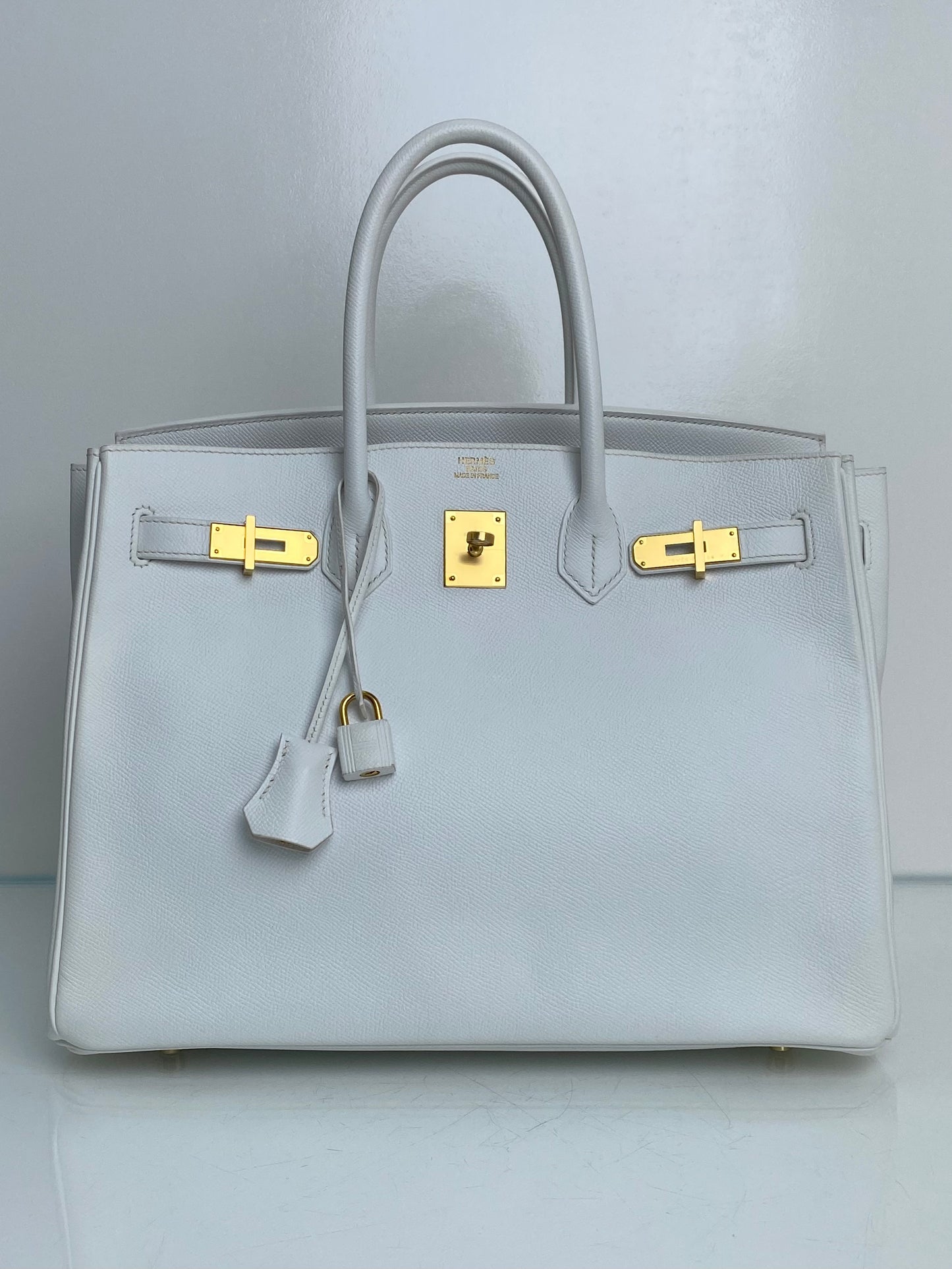 Hermes Birkin 35 White Epsom GHW #P