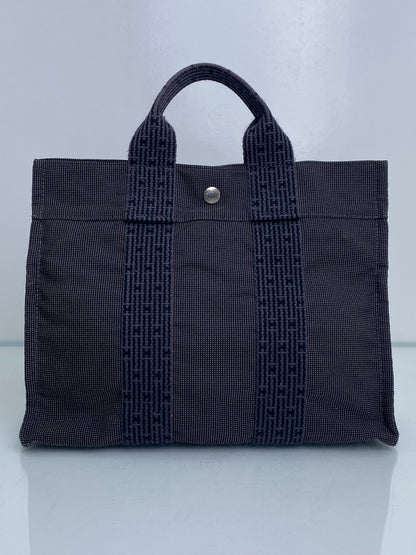 Hermes Grey Herline Toile H Logo Tote Bag PM SHW