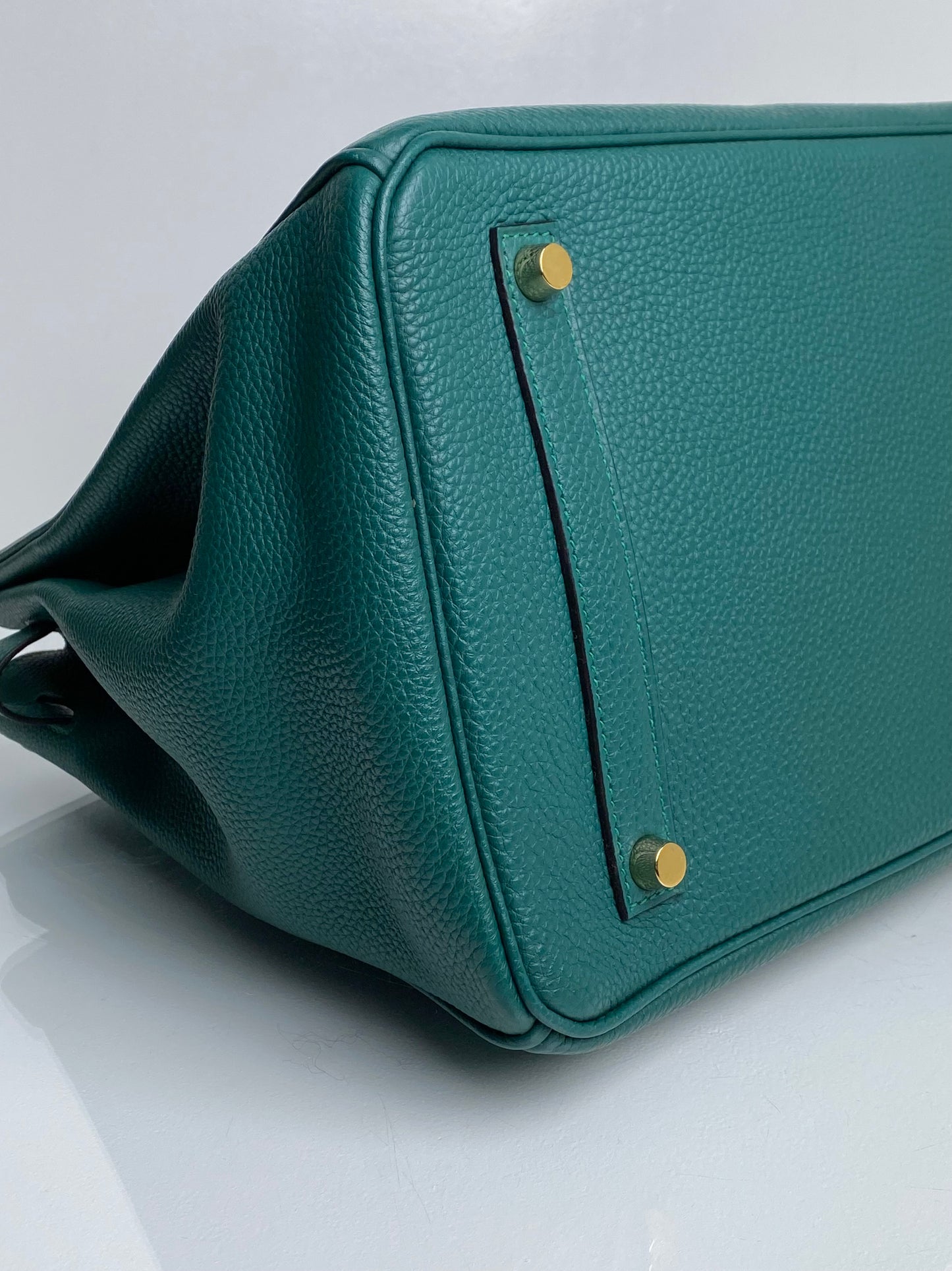 Hermes Birkin Malachite Togo GHW #Q