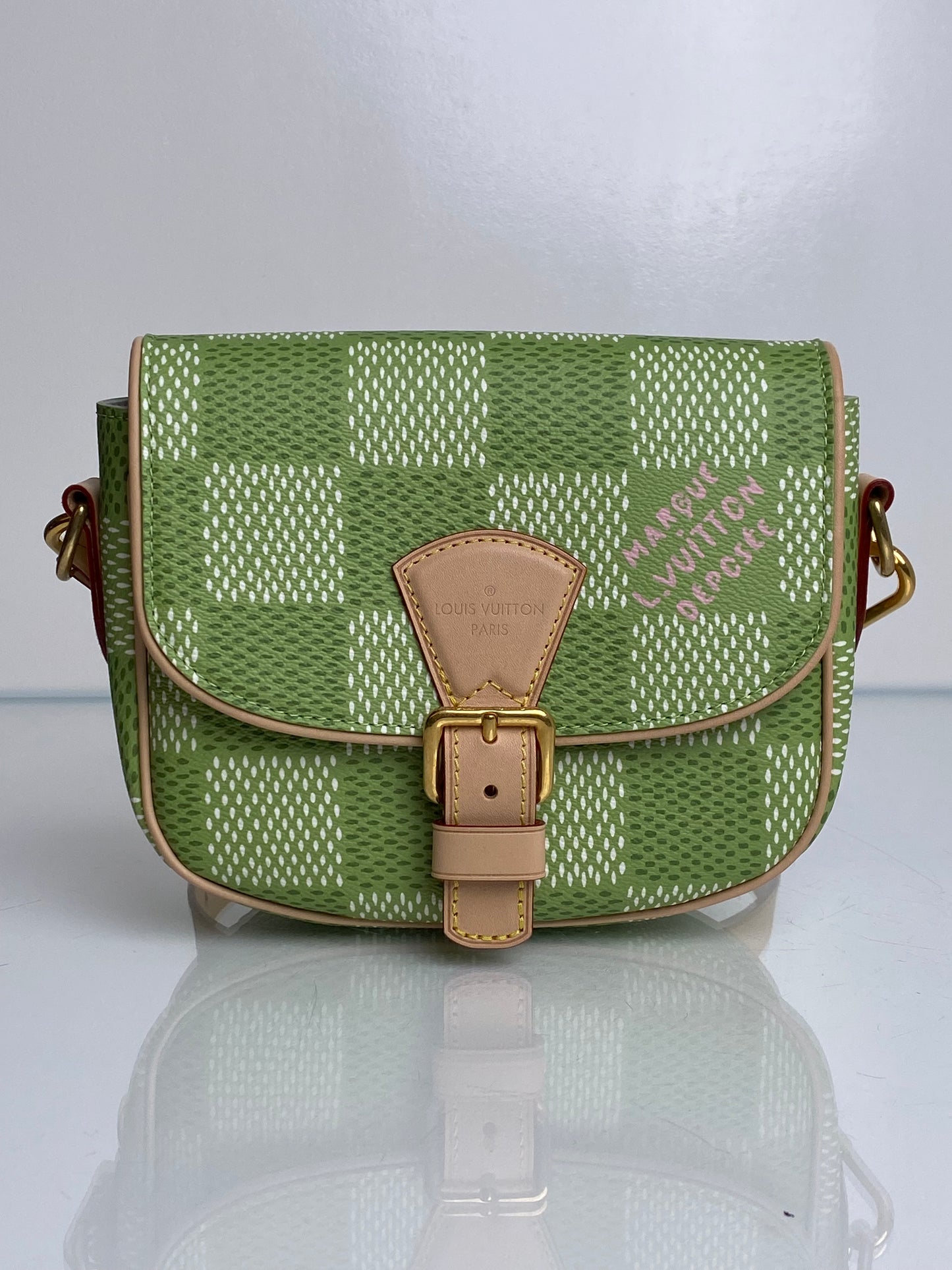 Louis Vuitton x Tyler The Creator Montsouris Messenger Green Damier Golf Bag