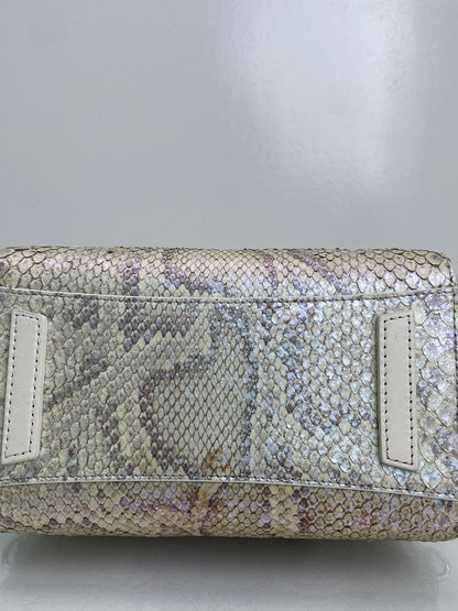 Givenchy Mini Antigona Lock Snakeskin Bag SHW