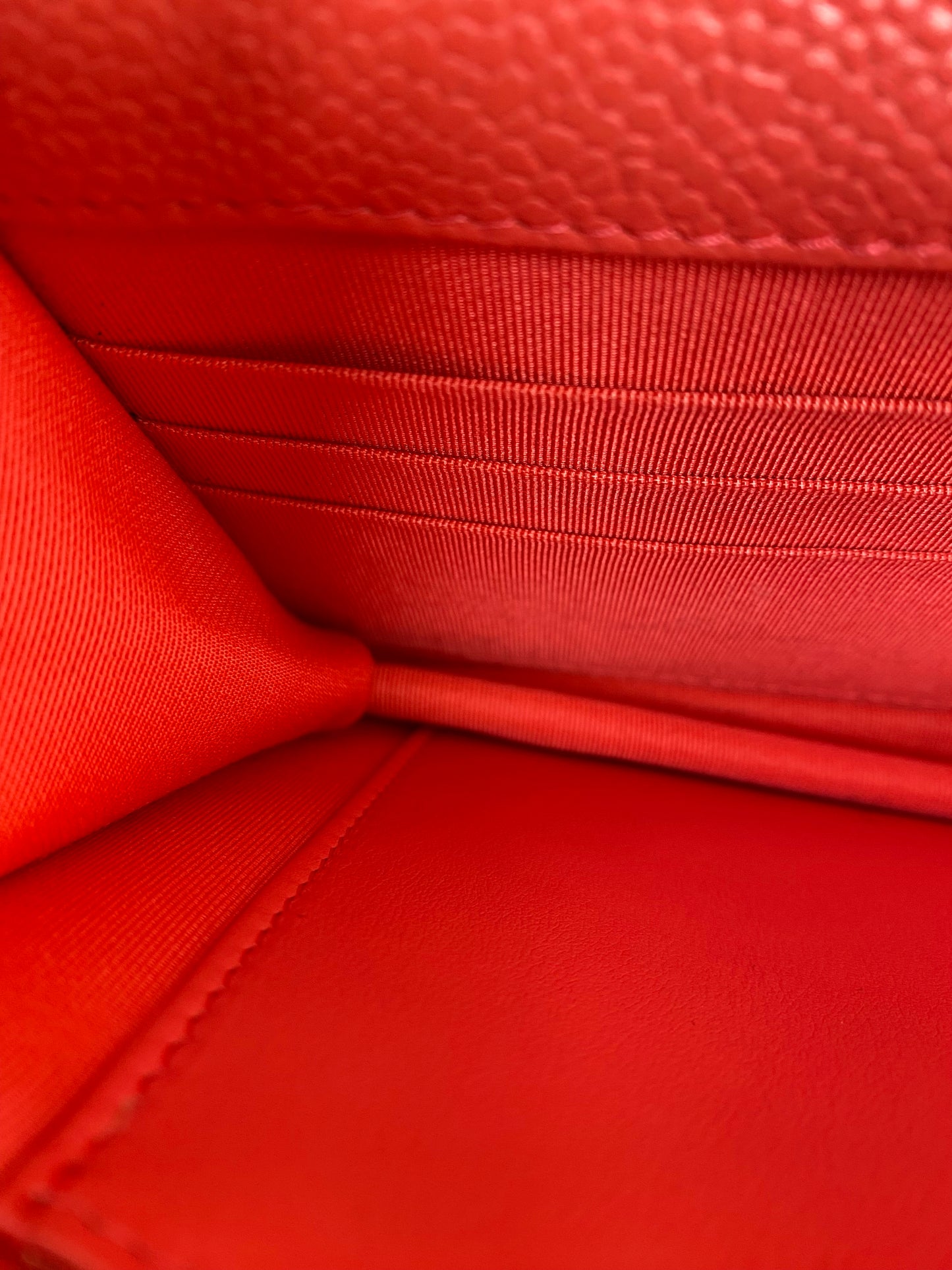 Chanel Pink & Orange Chevron Caviar WOC, SHW