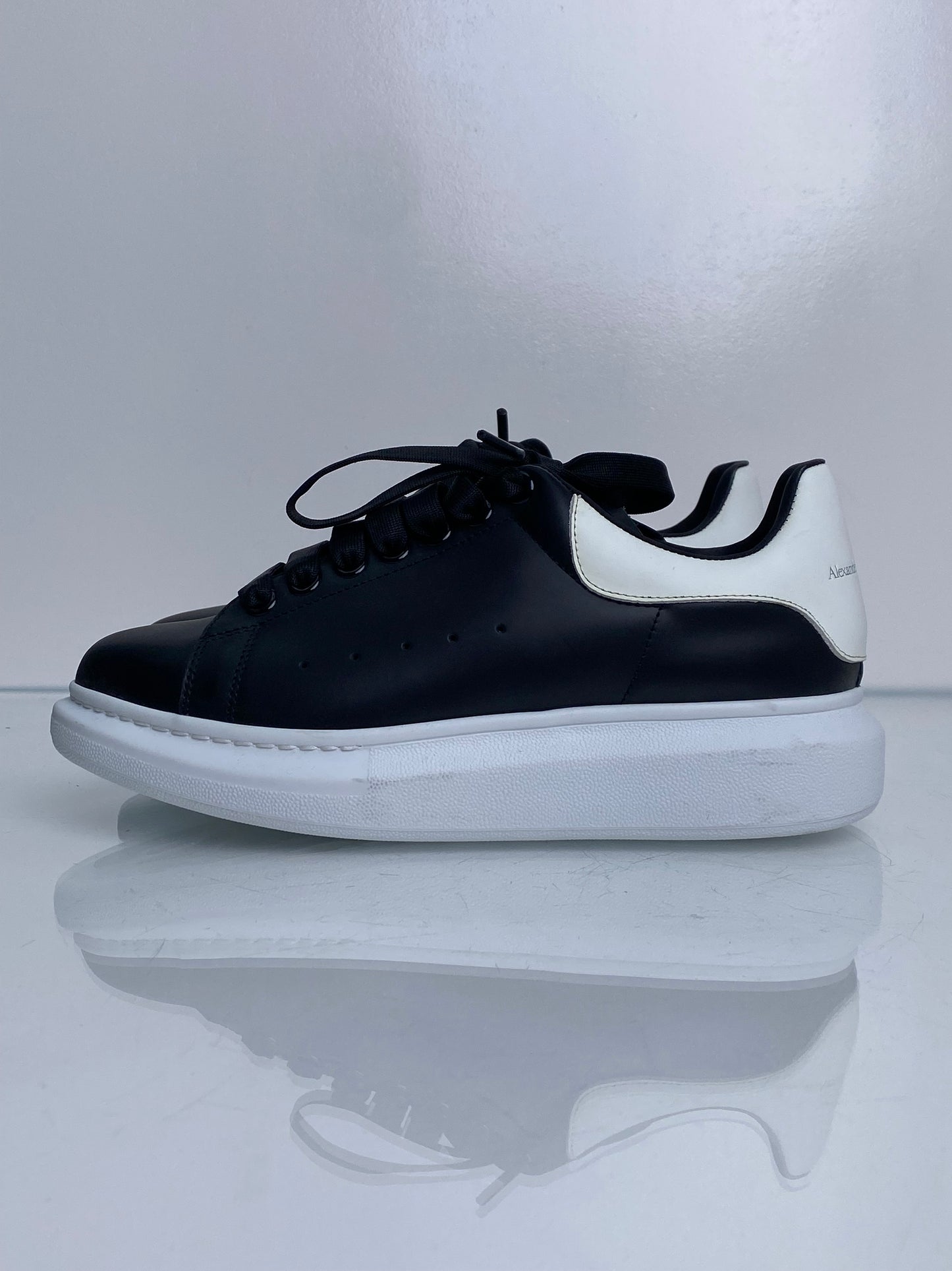 Alexander McQueen Black Oversized Sneakers, 39