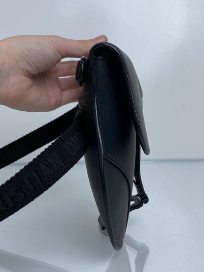 Dior Ultra Matte Black Saddle Mini Bum Bag MBHW