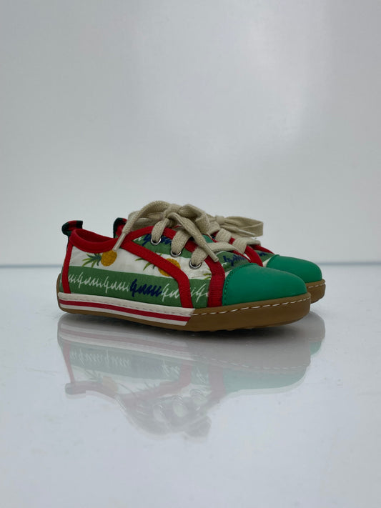 Gucci Children’s Red & Green Pineapple Sneakers, 24