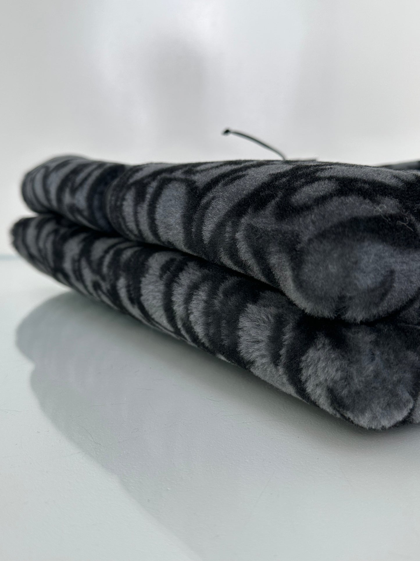 Dior Black & Dark Grey Oblique  Shearling Saddle Briefcase Bag BHW