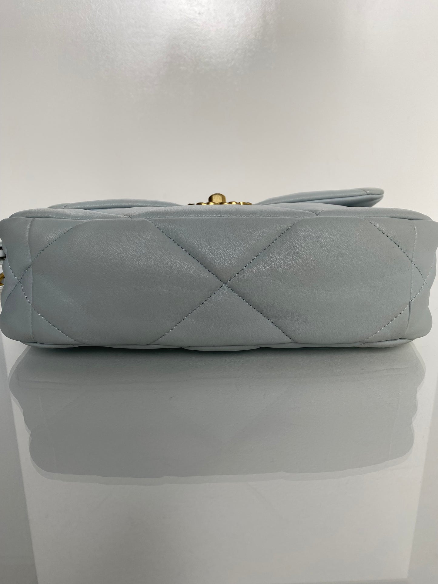 Chanel 19 Pale Blue Calfskin TTHW