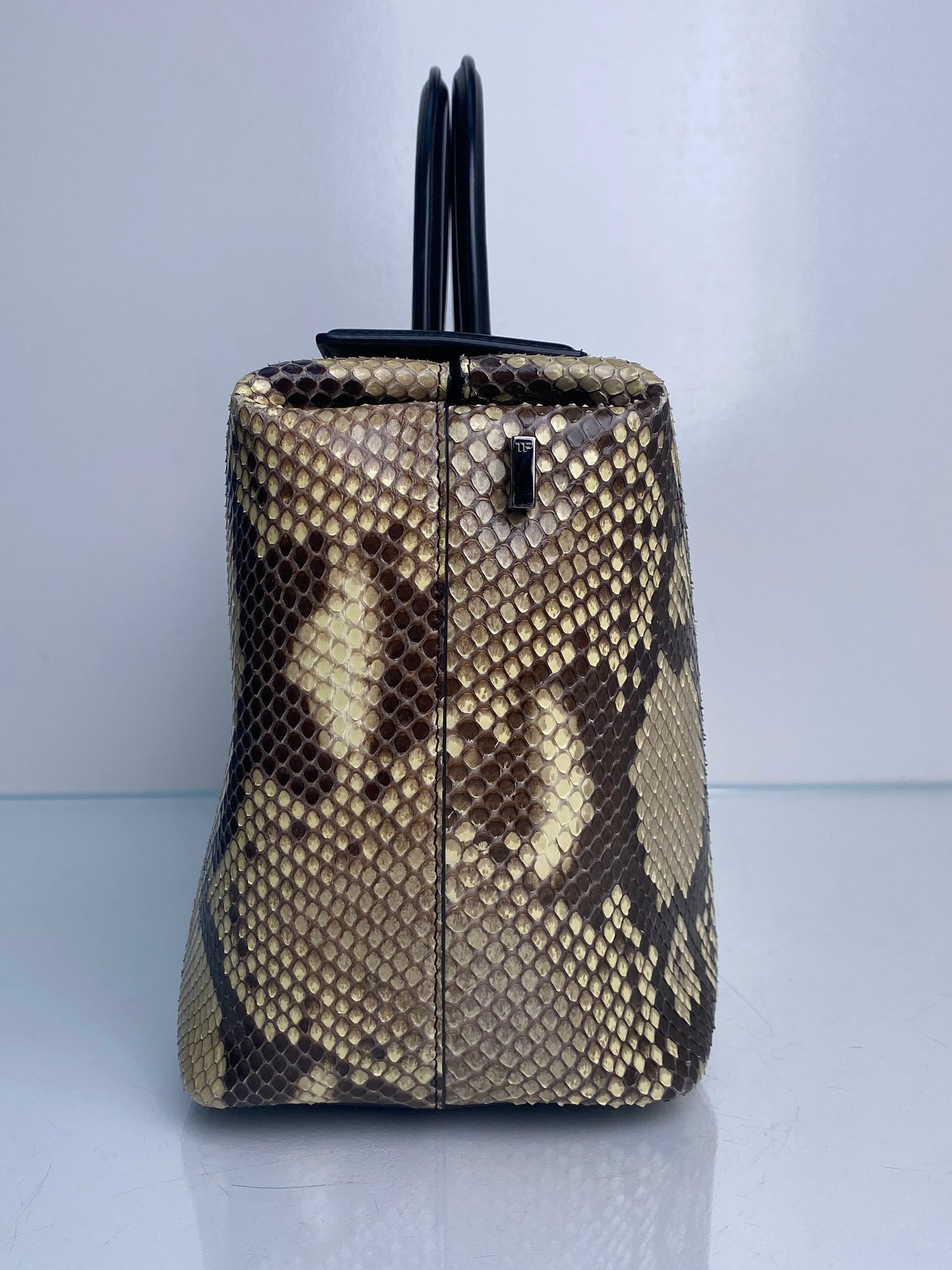 Tom Ford Black & Python Top Handle Bag RHW