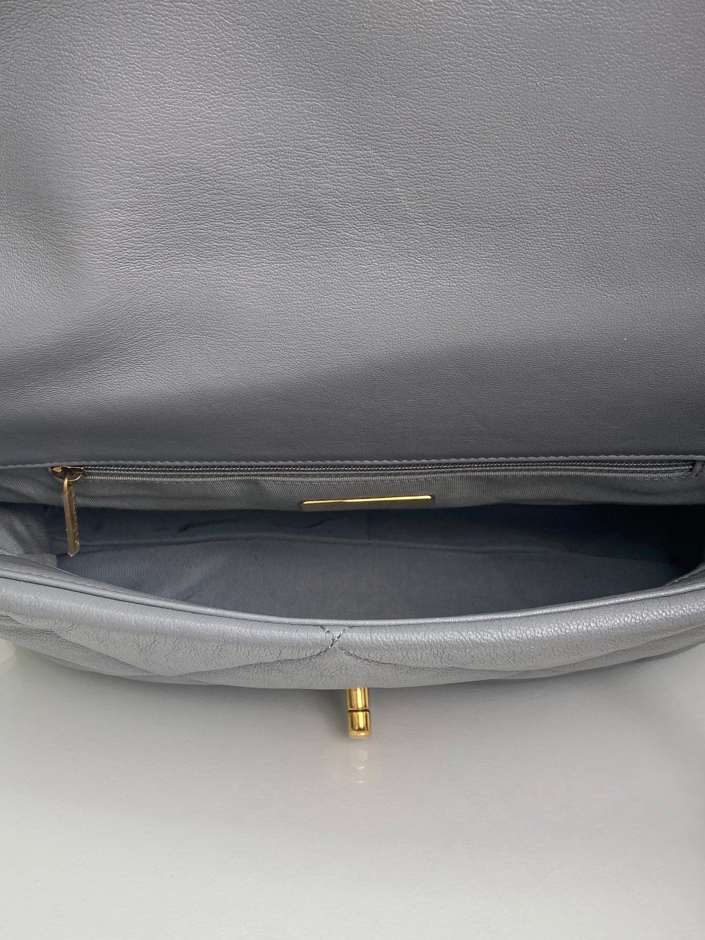 Chanel 19 Large Grey Calfskin TTHW
