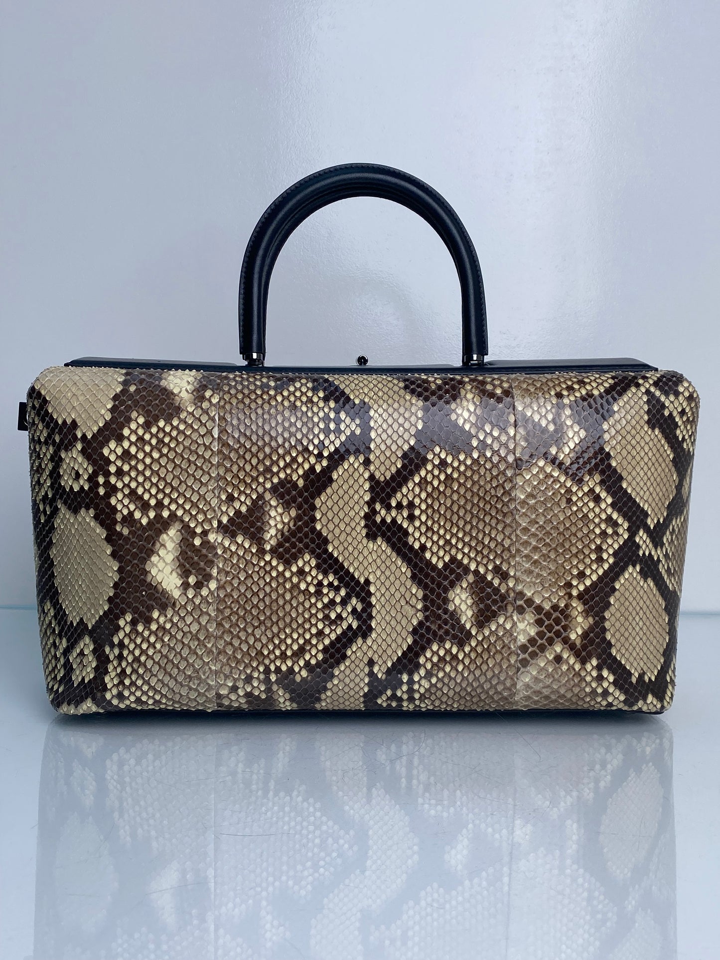 Tom Ford Black & Python Top Handle Bag RHW