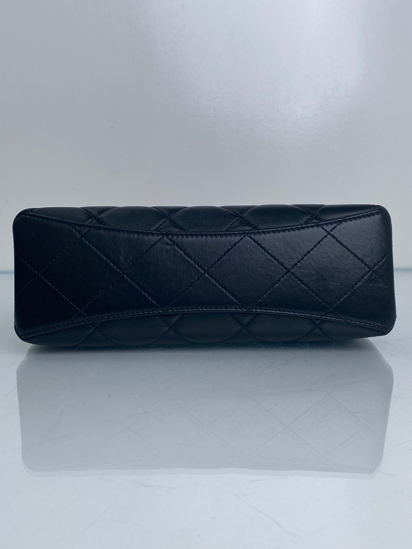 Chanel Black Small Pearl Quilted Shopping Bag GHW