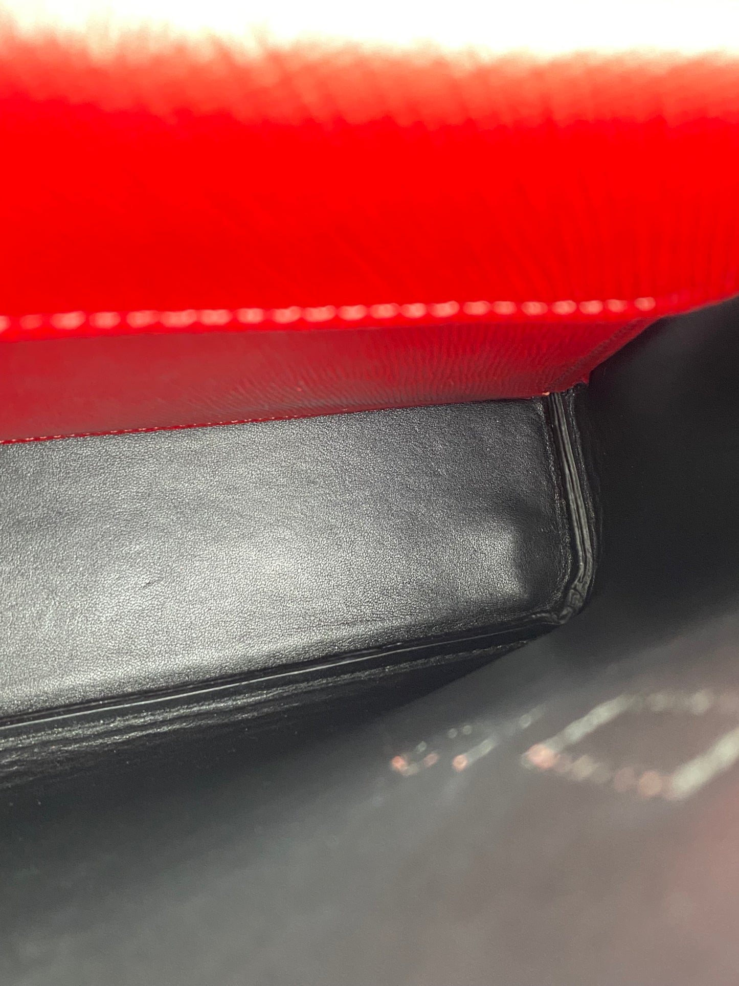 Prada Red Saffiano Cuir Double Tote Bag GHW