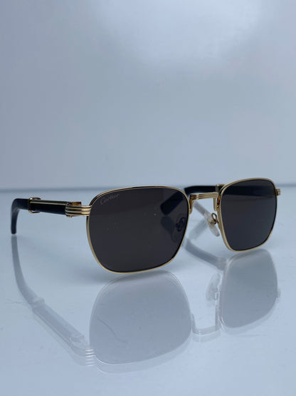 Cartier Black & Gold Sunglasses