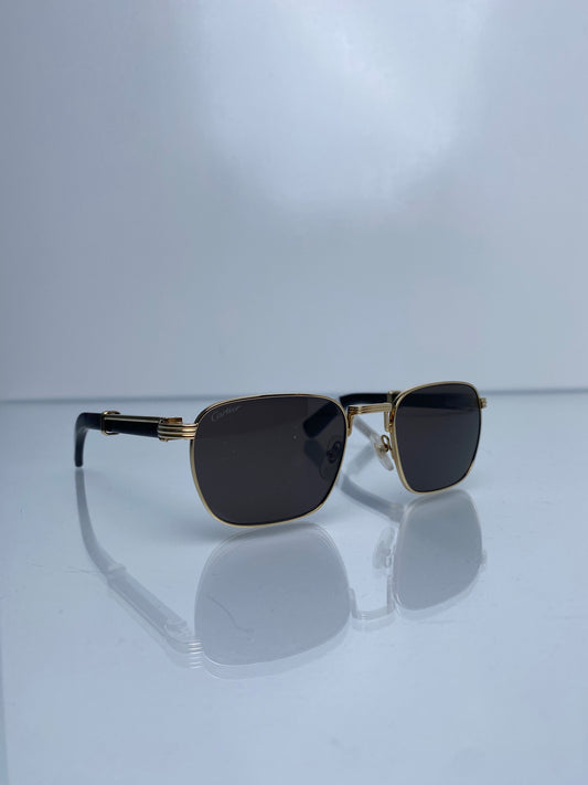 Cartier Black & Gold Sunglasses