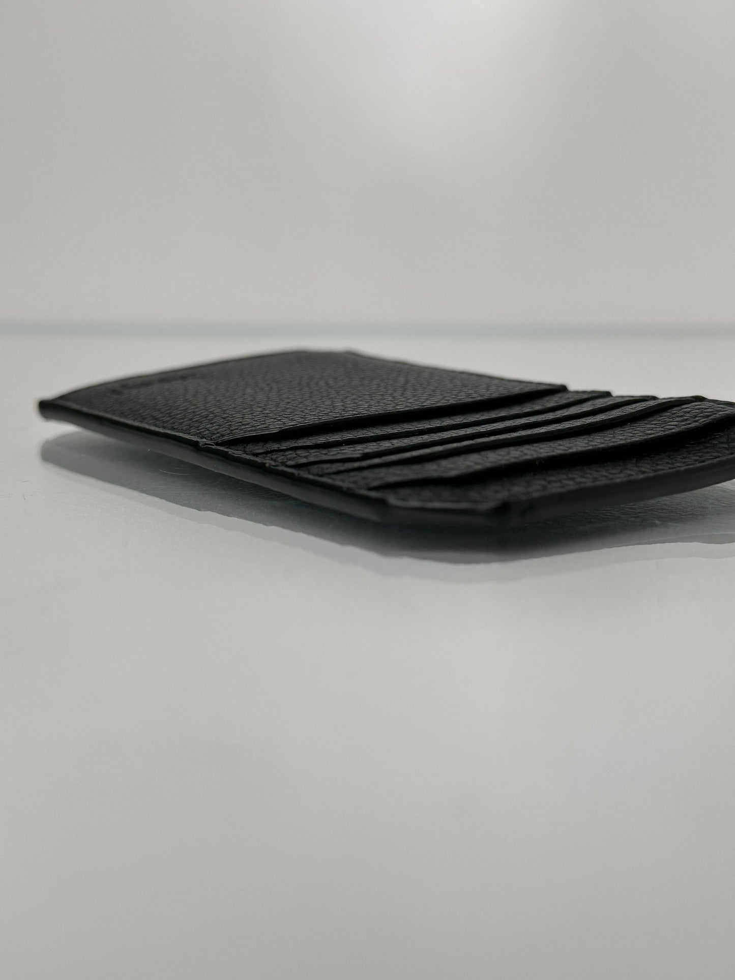 Saint  Laurent Black Zip Cardholder SHW